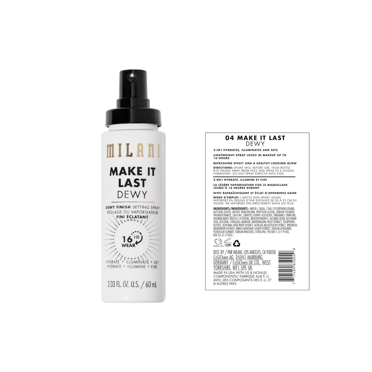 Make It Dewy Setting Spray 3 in 1- Hydrate + Illuminate + Set (2.03 Fl. Oz.) Makeup Finishing Spray - Makeup Primer & Hydrating Setting Spray