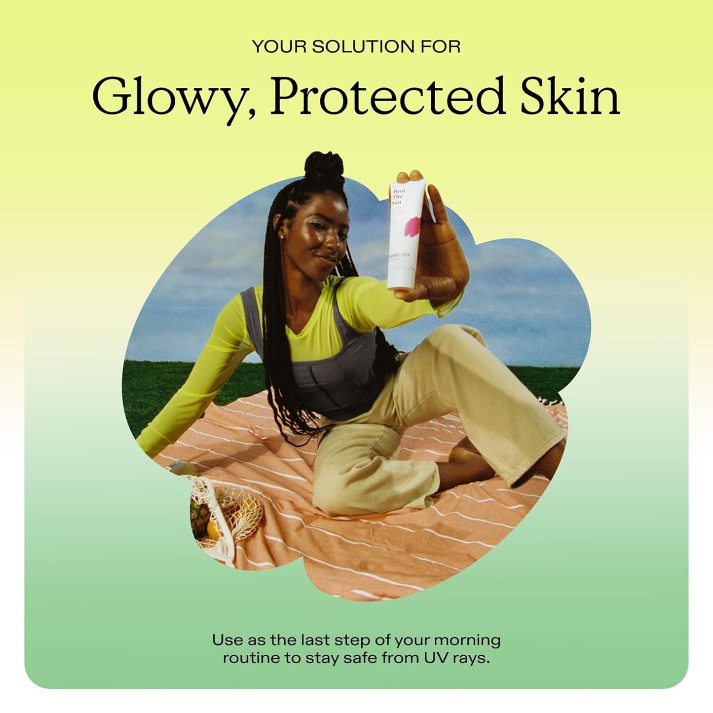 Beet the Sun SPF 40 PA+++ Broad Spectrum Sunscreen, Daily Non-Greasy Chemical SPF, No White Cast or Pilling, for All Skin Types, Vegan & Cruelty Free, 1.7 Fl Oz