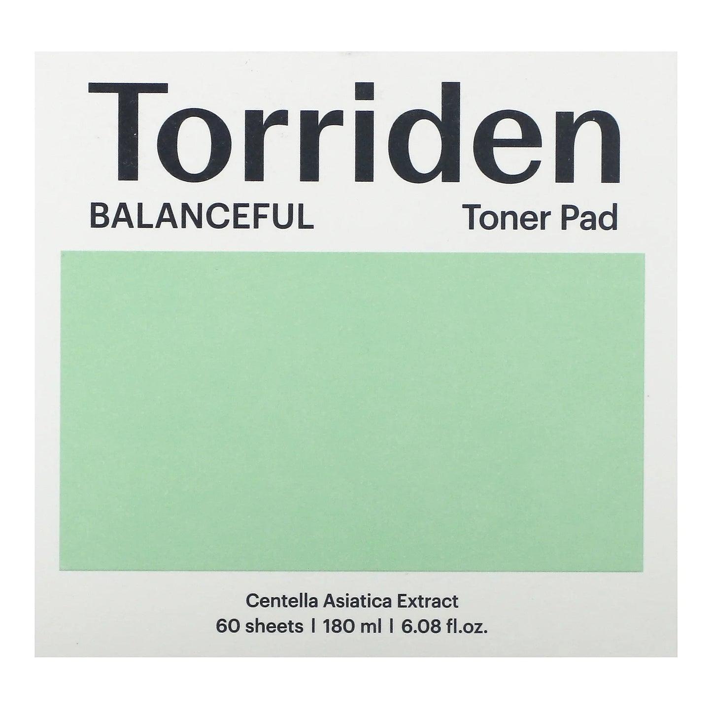 Balanceful Cica Toner Pad, 60 Sheets, 6.08 Fl Oz (180 Ml)