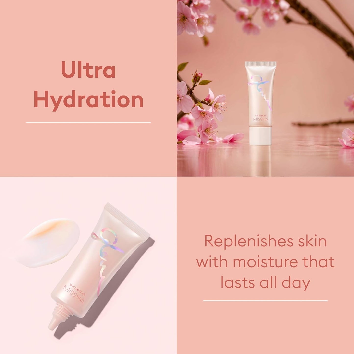 Glow Skin Balm 0.68 Fl Oz/ 20Ml, 4-In-1 Primer, Moisturizing Cream, Morning Pack, Luminizing Cream for a Flawless Natural Glow Glass Skin