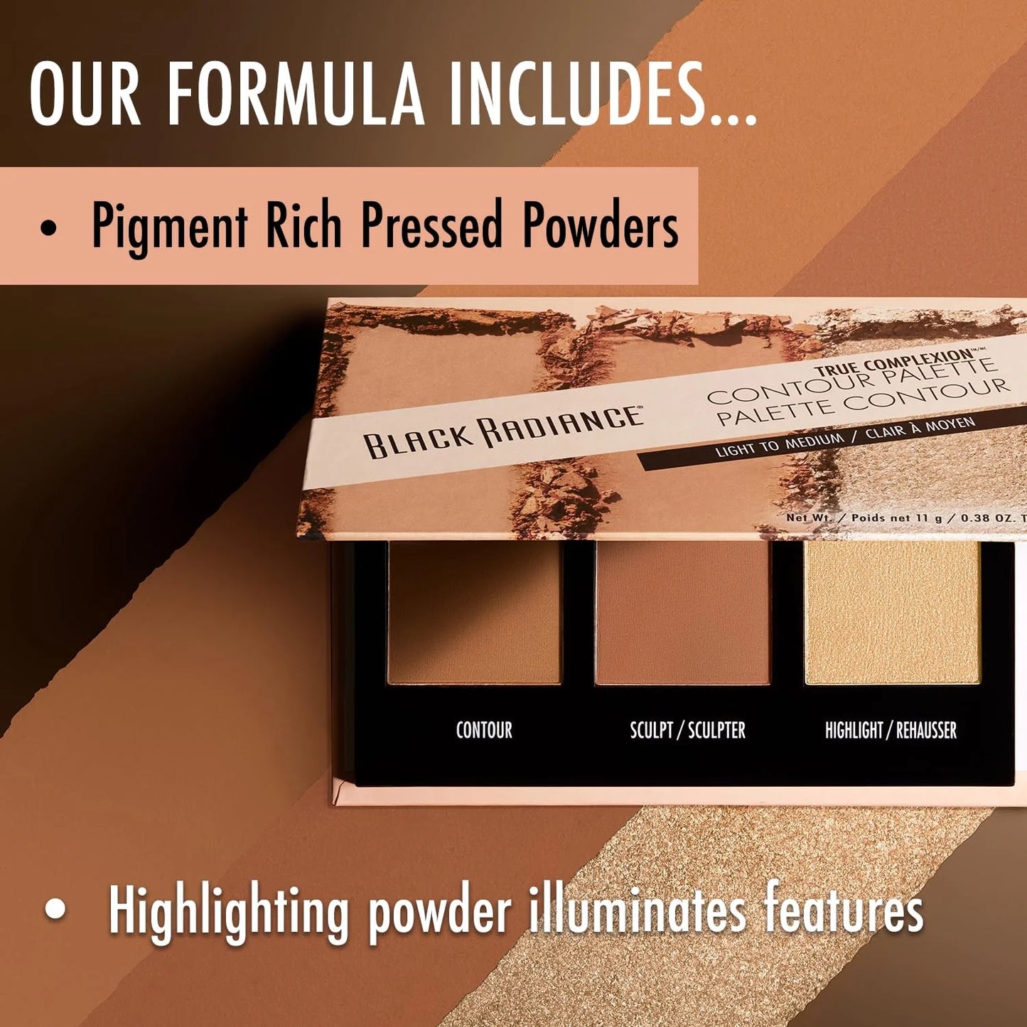 True Complexion Contour Palette Makeup - Medium to Dark