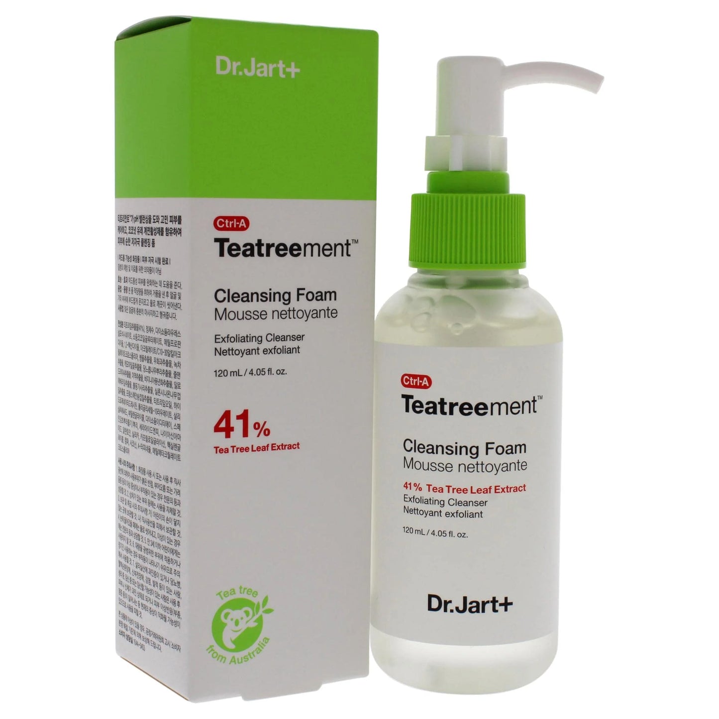 Dr. Jart Teatreement Cleansing Foam Unisex, 4.06 Fl Oz (Pack of 1).