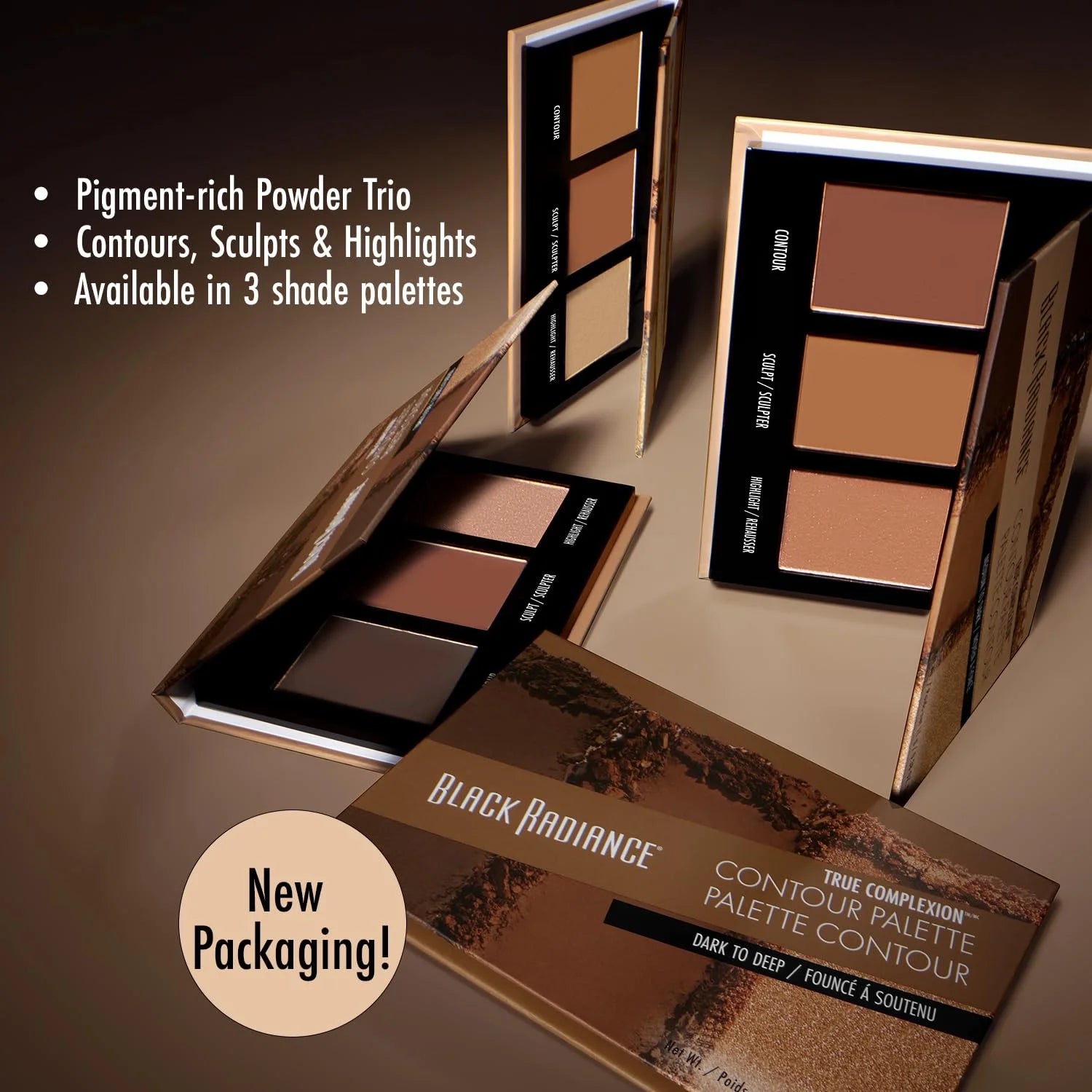 True Complexion Contour Palette Makeup - Medium to Dark