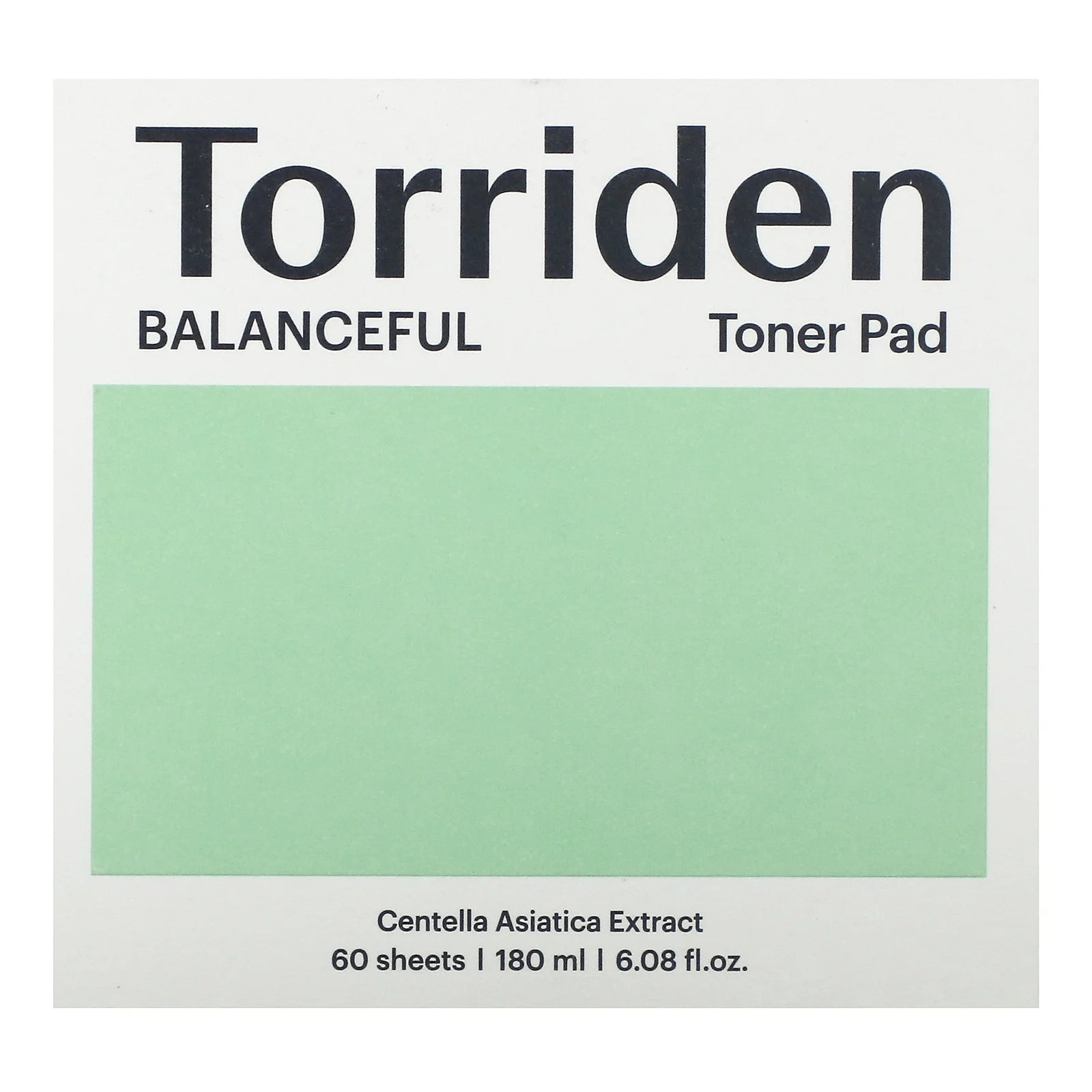 Balanceful Cica Toner Pad, 60 Sheets, 6.08 Fl Oz (180 Ml)