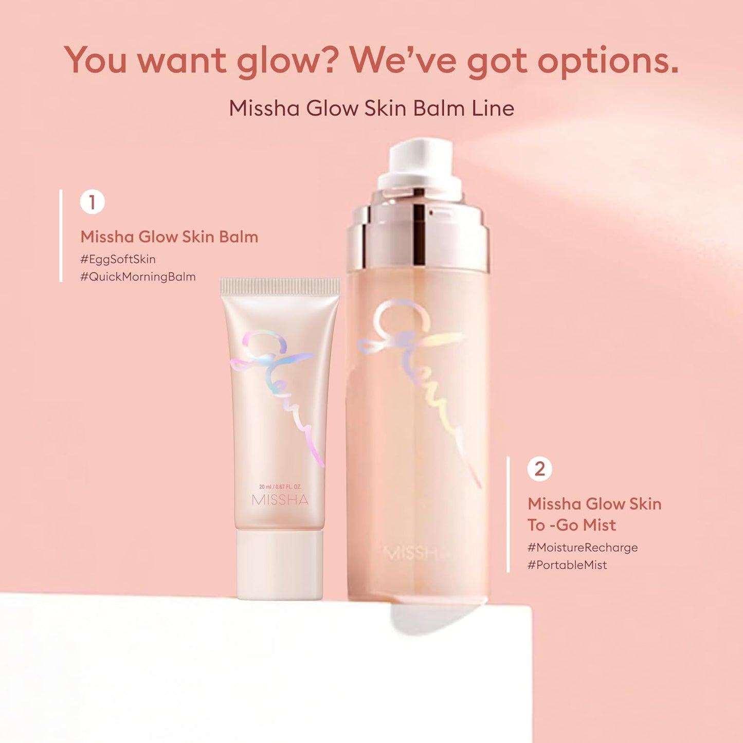Glow Skin Balm 0.68 Fl Oz/ 20Ml, 4-In-1 Primer, Moisturizing Cream, Morning Pack, Luminizing Cream for a Flawless Natural Glow Glass Skin