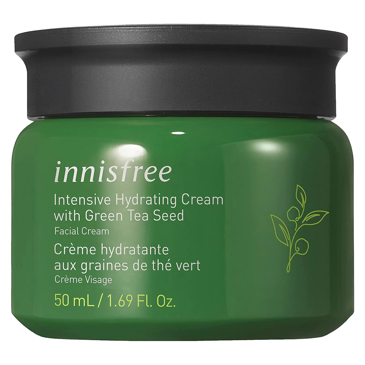 Green Tea Seed Intensive Hydrating Cream Face Moisturizer , 1.69 Fl Oz (Pack of 1)